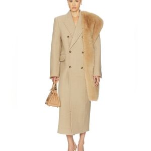 Helsa Boyfriend Coat in Toast